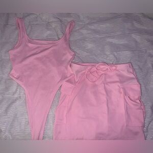 Pink SHEIN two piece set